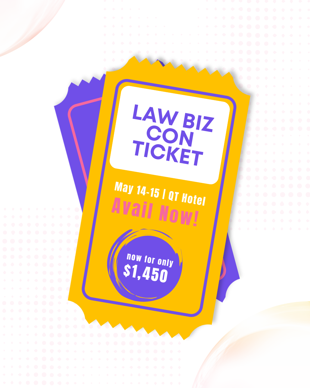 law biz con ticket